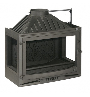 Чугунная каминная топка Invicta Hearth 700 Sélénic 3 glass with flue valve
